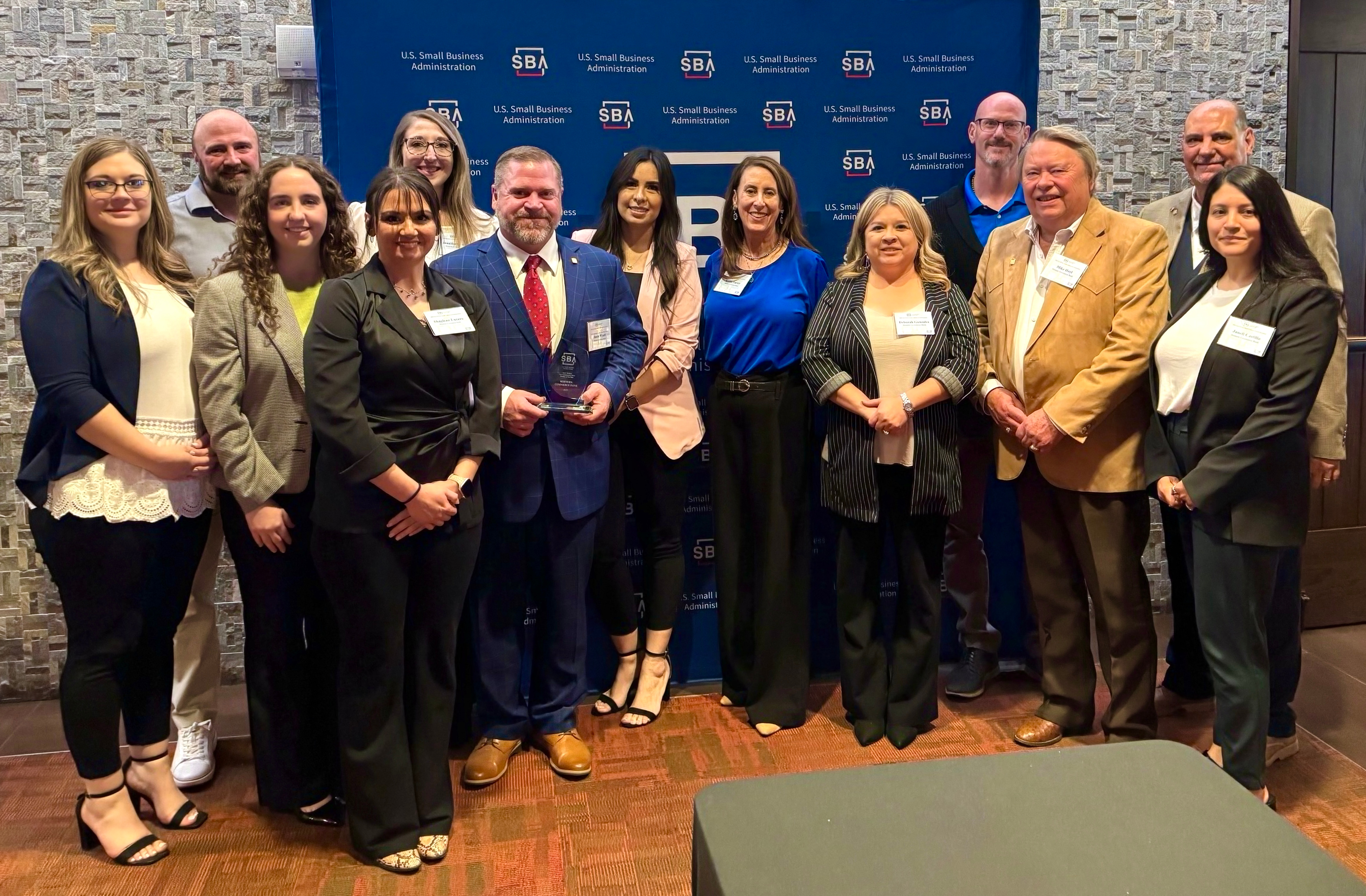 Bank Officers at a SBA awards abnquet